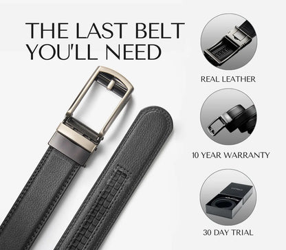 Vittelo Ratchet Leather Belt