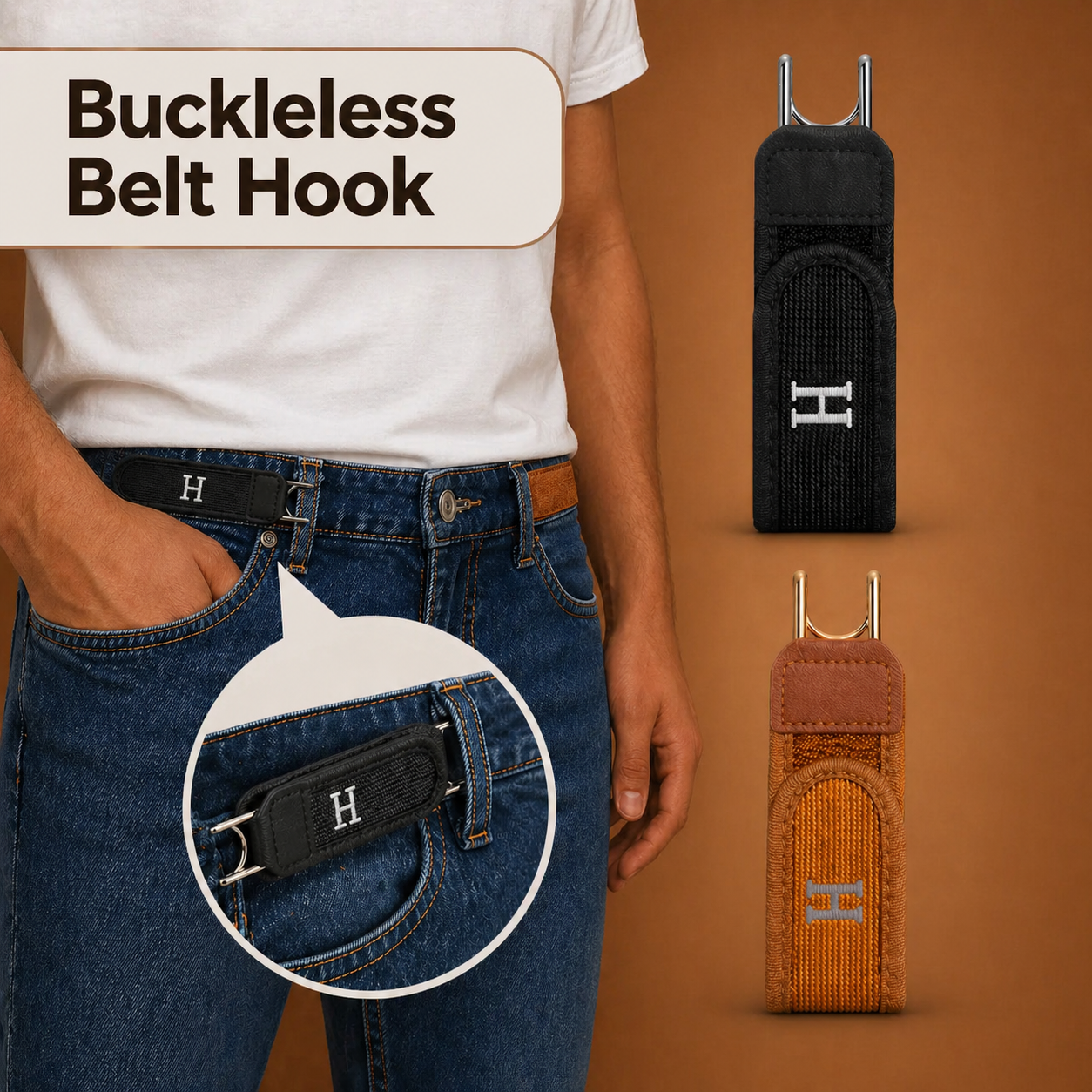 Vittelo Hold Fit Buckle-Free Belt